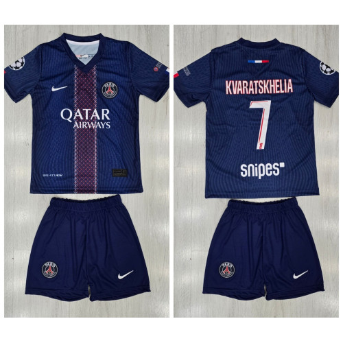8387 Детски футболен комплект Paris Saint Germain KVARATSKHELIA 7